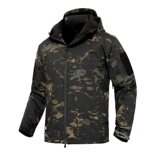 TAD Winter Thermal Fleece Army Camouflage Waterproof Jackets Men Tactical Military Warm Windproof Jackets Multicolor 5XL Coat
