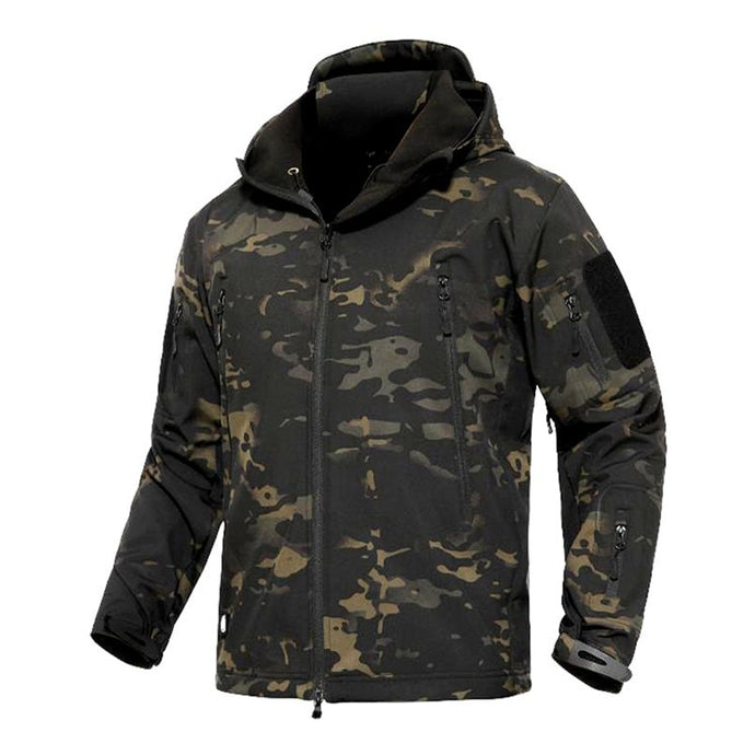 TAD Winter Thermal Fleece Army Camouflage Waterproof Jackets Men Tactical Military Warm Windproof Jackets Multicolor 5XL Coat