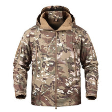 Load image into Gallery viewer, TAD Winter Thermal Fleece Army Camouflage Waterproof Jackets Men Tactical Military Warm Windproof Jackets Multicolor 5XL Coat
